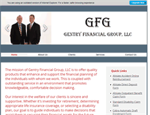 Tablet Screenshot of gentryfinancialgroup.com